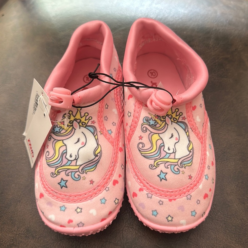 JOSMO PINK UNICORN WATER SHOES: NEW WITH TAGS: SIZE 10